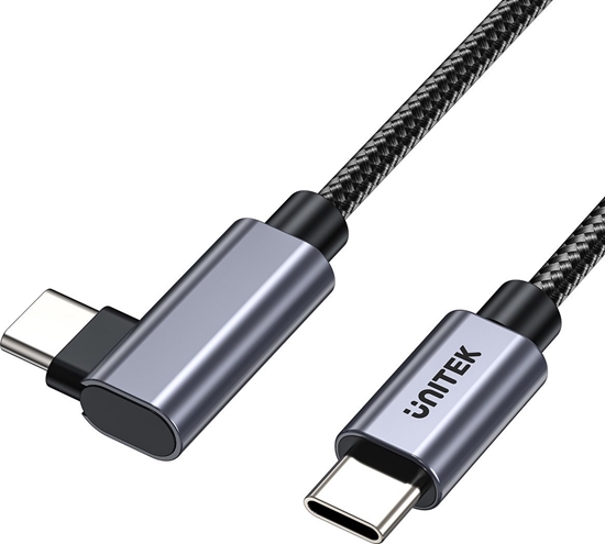 Изображение Kabel USB Unitek USB-C - USB-C 3 m Czarno-srebrny (C14123BK-3M)