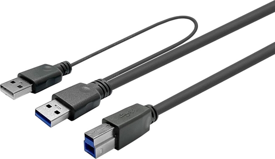 Picture of Kabel USB VivoLink USB-A - USB-A 5 m Czarny (PROUSB3AB5C-DUAL)