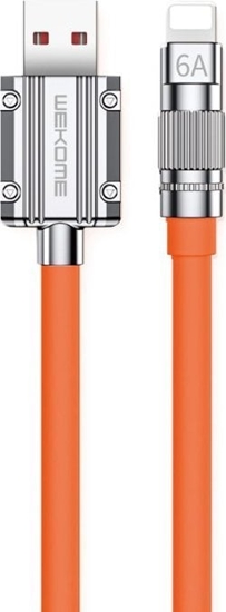 Picture of Kabel USB Wekome USB-A - Lightning 1 m Pomaraczowy (WK-WDC-186_01_ORANGE)