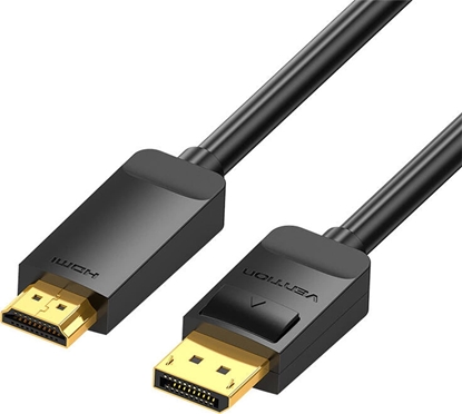 Attēls no Kabel Vention DisplayPort 1.2 - HDMI 1.4, 4K 30Hz, 2m
