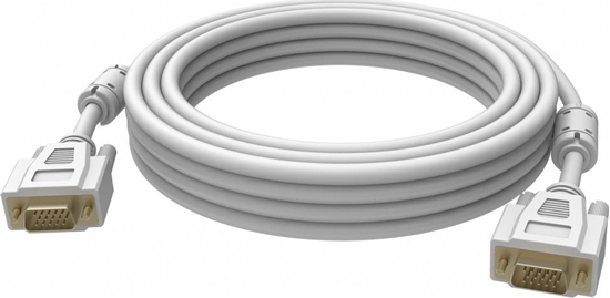 Picture of Kabel Vision VISION Professional installationstaugliches VGA-Verbindungskabel - 30 JAHRE GARANTIE - Vergoldete Anschlusse - Ferritkerne an beiden Enden - VGA (M) zu VGA (M) - Aussendurchmesser 8,0 mm - 28 AWG - 3 m - Weiss
