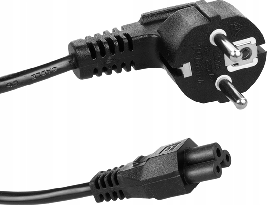 Picture of Kabel zasilajcy Maclean Kabel zasilajcy typu koniczynka Maclean, 3 pin, wtyk EU, 1.5m, MCTV-857