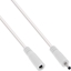 Изображение Kabel zasilajcy InLine InLine® DC extension cable, DC plug male/female 3.5x1.35mm, AWG 18, white, 2m