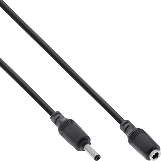 Picture of Kabel zasilajcy InLine InLine® DC extension cable, DC plug male/female 4.0x1.7mm, 1m