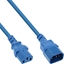 Attēls no Kabel zasilajcy InLine InLine® Power cable extension, C13 to C14, blue, 2m