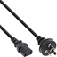 Picture of Kabel zasilajcy InLine InLine® Power cable, China plug to IEC, black, 0.5m