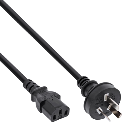 Picture of Kabel zasilajcy InLine InLine® Power cable, China plug to IEC, black, 5.0m