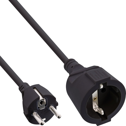 Picture of Kabel zasilajcy InLine InLine® Power Extension Cable Type F black 15m