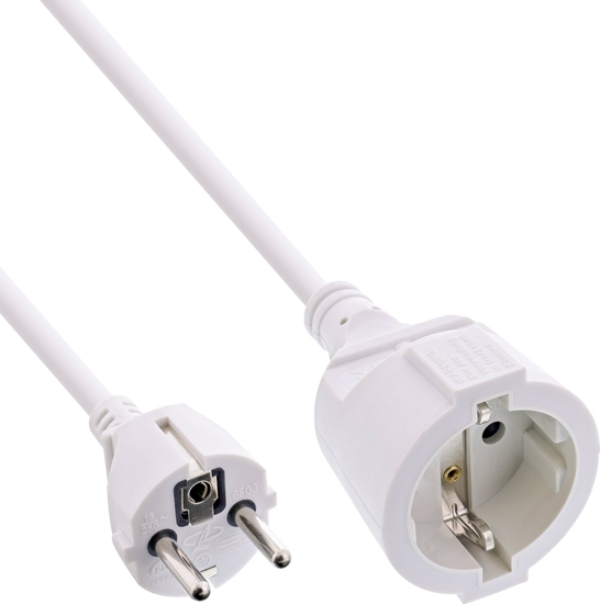 Picture of Kabel zasilajcy InLine InLine® Power Extension Cable Type F white 15m