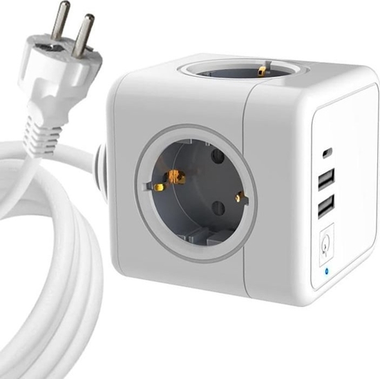 Picture of Kabel zasilajcy MicroConnect PowerCube, 4 Schuko outlets,
