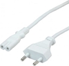 Picture of Value Euro Power Cable, 2-pin, white, 3 m