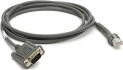 Attēls no Kabel Zebra CBA-R08-S07ZBR kabel równolegy Szary 2,1336 m RS232 DB9