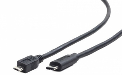 Изображение Kabelis Gembird MicroUSB Male - Type C Male 1.8m Black