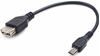 Picture of Kabelis Gembird OTG USB Female - MicroUSB Male 0.15m Black