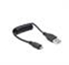 Picture of Kabelis Gembird USB Male - MicroUSB Male 0.6m Black Coiled