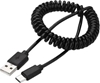 Изображение Kabelis Gembird USB Male - USB Type C Male Coiled 1.8m Black