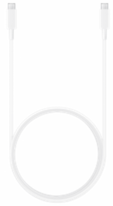 Изображение Kabelis Samsung Type-C - Type-C 5A Balts