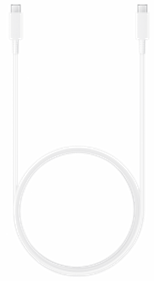 Изображение Kabelis Samsung Type-C - Type-C 5A Balts