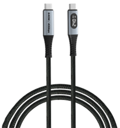 Picture of Kabelis Verbatim USB-C to USB-C display 240W 40 Gbps 120 cm