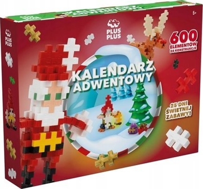Attēls no Kalendarz adwentowy Plus Plus PLUS-PLUS KALENDARZ ADWENTOWY - 600 ELEMENTÓW