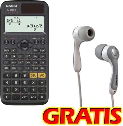 Изображение Kalkulator Casio FX 85 CE X + suchawki Maxell