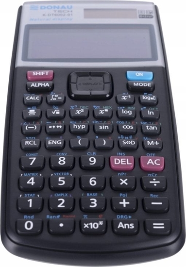 Picture of Kalkulator Donau Kalkulator naukowy DONAU TECH, natur. zapis, 417 funkcji, 164x84x19 mm, czarny