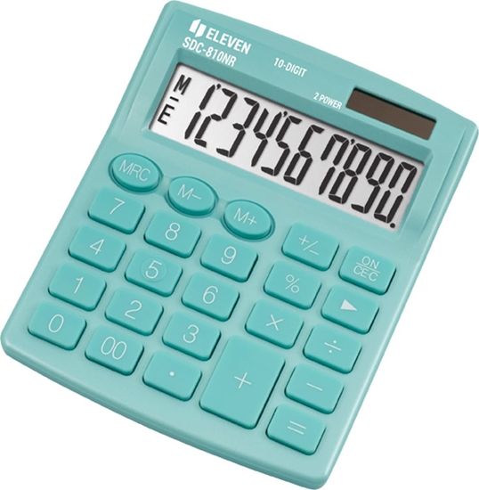 Изображение Kalkulator Eleven Eleven Kalkulator SDC810NRGNE zielony 10-cyfrowy wywietlacz