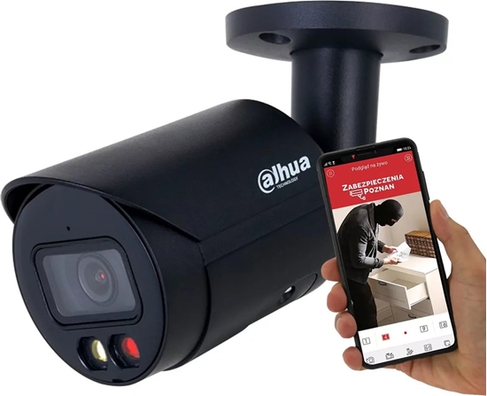 Изображение Kamera IP Dahua Technology KAMERA IP IPC-HFW2449S-S-IL-0280B-BLACK WizSense - 4 Mpx 2.8 mm DAHUA