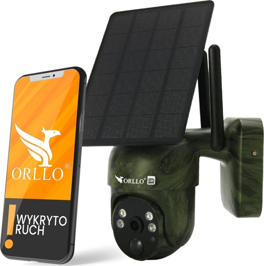 Изображение Kamera IP ORLLO Kamera IP Orllo Bezprzewodowa 4G LTE Obrotowa z Panelem Solarnym ORLLO TZ1 MORO