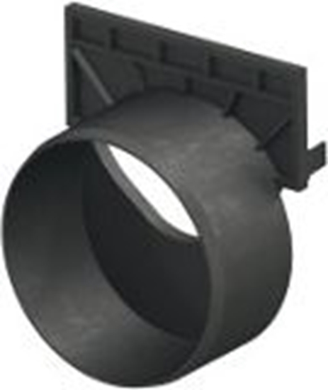 Picture of Kanāla gala noslēgs ar izvadu Dn100 melns 