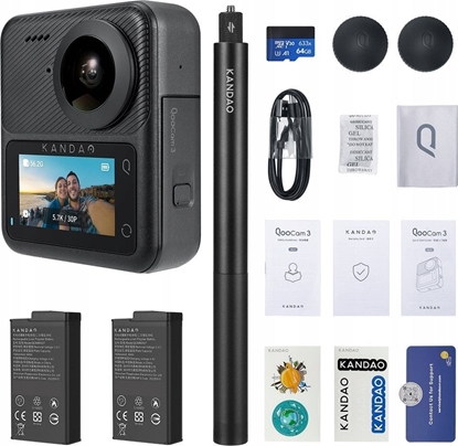 Изображение Kandao QooCam 3 360° Action Camera - Travel Combo