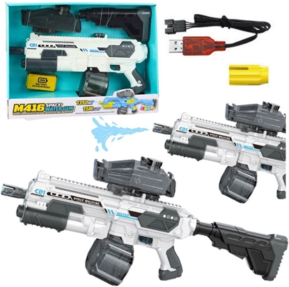 Изображение Karabin M16 Pistolet Kosmiczny Na Wod Elektryczny 1350ml LEAN Toys
