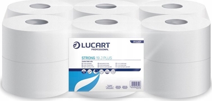 Изображение Karen Lucart Strong 19 J Plus - Papier toaletowy jumbo, 2 warstwy, 180 m, celuloza - 12 rolek