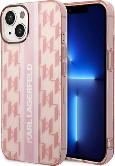 Picture of Karl Lagerfeld Etui Karl Lagerfeld do iPhone 14 Plus 6,7" hardcase róowy/pink Mono Vertical Stripe