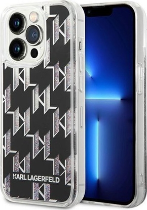 Attēls no Karl Lagerfeld Etui Karl Lagerfeld do iPhone 14 Pro 6,1" hardcase czarny/black Liquid Glitter Monogram
