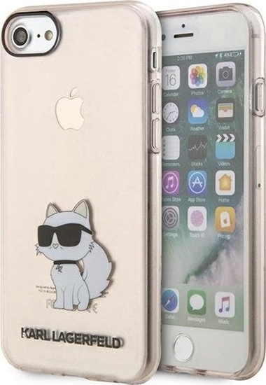 Picture of Karl Lagerfeld Etui Karl Lagerfeld KLHCI8HNCHTCP Apple iPhone SE 2022/SE 2020/8/7 róowy/pink hardcase Ikonik Choupette