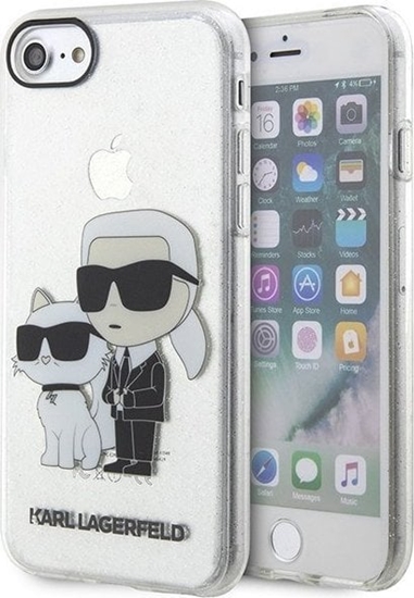 Picture of Karl Lagerfeld Etui Karl Lagerfeld KLHCI8HNKCTGT Apple iPhone SE 2022/SE 2020/8/7 transparent hardcase Gliter Karl&Choupette