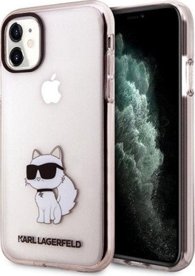Picture of Karl Lagerfeld Etui Karl Lagerfeld KLHCN61HNCHTCP Apple iPhone 11/XR róowy/pink hardcase Ikonik Choupette
