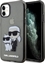 Изображение Karl Lagerfeld Etui Karl Lagerfeld KLHCN61HNKCTGK Apple iPhone 11/XR czarny/black hardcase Gliter Karl&Choupette