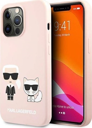 Attēls no Karl Lagerfeld Etui Karl Lagerfeld KLHCP13LSSKCI Apple iPhone 13 Pro hardcase jasno róowy/light pink Silicone Karl & Choupette