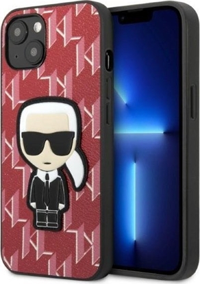 Attēls no Karl Lagerfeld Etui KLHCP13SPMNIKPI Apple iPhone 13 mini hardcase czerwony/red Monogram Ikonik Patch