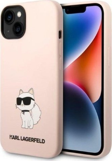 Picture of Karl Lagerfeld Etui KLHCP14MSNCHBCP Apple iPhone 14 Plus hardcase róowy/pink Silicone Choupette