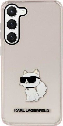 Attēls no Karl Lagerfeld Etui Karl Lagerfeld KLHCS23MHNCHTCP Samsung Galaxy S23+ Plus róowy/pink hardcase Ikonik Choupette