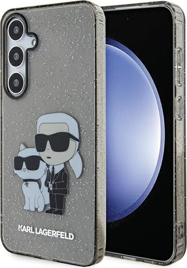 Picture of Karl Lagerfeld Etui Karl Lagerfeld KLHCS24MHNKCTGK Samsung Galaxy S24+ Plus hardcase Glitter Karl&Choupette czarny/black