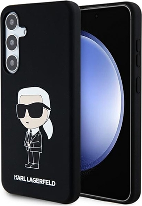 Attēls no Karl Lagerfeld Etui Karl Lagerfeld KLHCS24MSNIKBCK Samsung Galaxy S24+ Plus hardcase Silicone Ikonik czarny/black