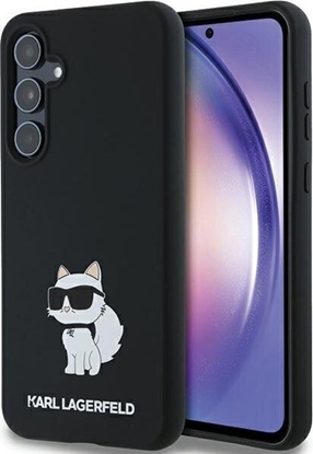 Attēls no Karl Lagerfeld Etui Karl Lagerfeld KLHCSA35SMHCNPK Samsung Galaxy A35 hardcase Silicone Choupette Metal Pin czarny/black