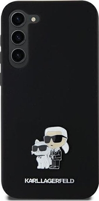 Attēls no Karl Lagerfeld Etui Karl Lagerfeld KLHCSA35SMHKCNPK Samsung Galaxy A35 hardcase Silicone Karl&Choupette Metal Pin czarny/black