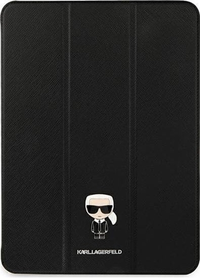 Picture of Etui na tablet Karl Lagerfeld Karl Lagerfeld KLFC12OKMK iPad 12.9" Pro 2021 Book Cover czarny/black Saffiano Karl Iconic