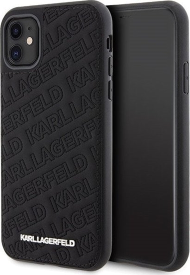 Изображение Karl Lagerfeld KLHCN61PQKPMK iPhone 11 / Xr 6.1" czarny/black hardcase Quilted K Pattern