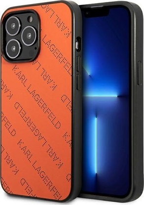 Attēls no Karl Lagerfeld KLHCP13LPTLO iPhone 13 Pro / 13 6,1" hardcase pomaraczowy/orange Perforated Allover